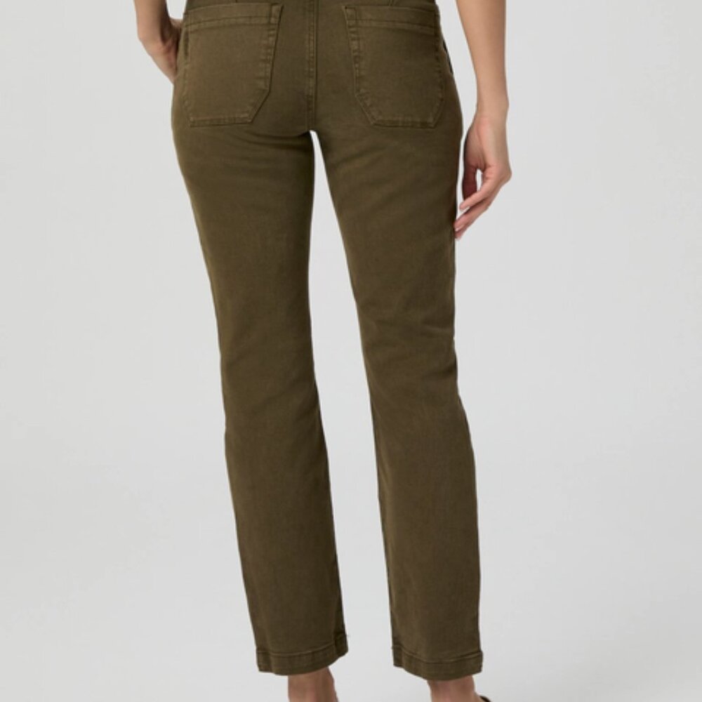 NWOT Mayslie Straight Ankle Pant - Vintage Olive Meadow - Picture 2 of 6